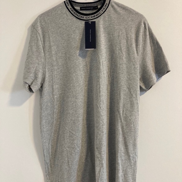 French Connection Heather Gray T-Shirt M - Brand New With Tags - Picture 1 of 3
